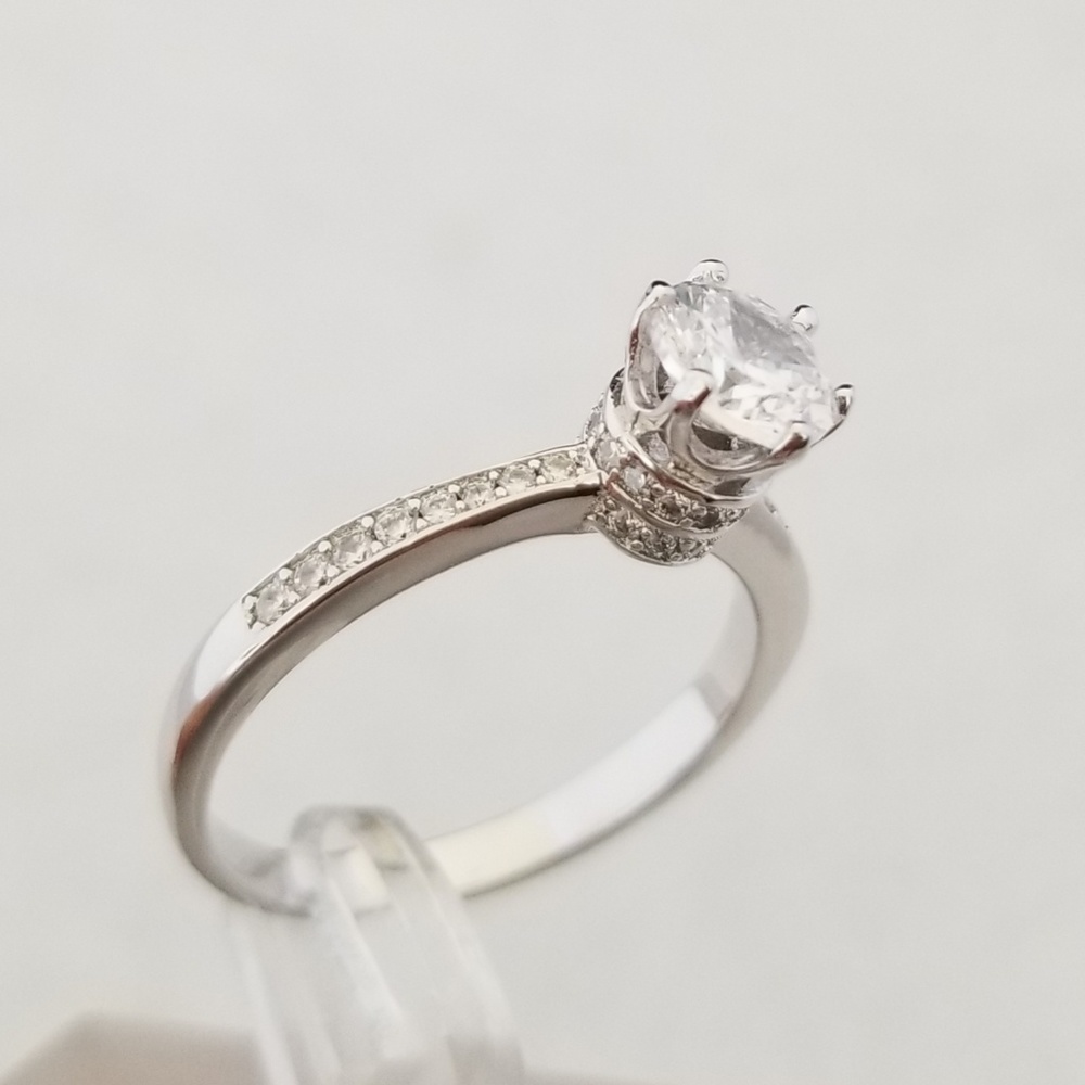 Sterling 1.25ct TW Solitaire